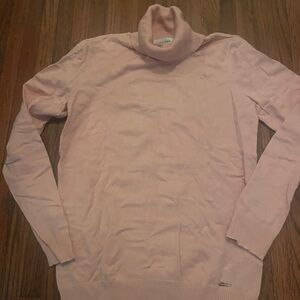 Calvin Klein Soft Pink Turtleneck Sweater